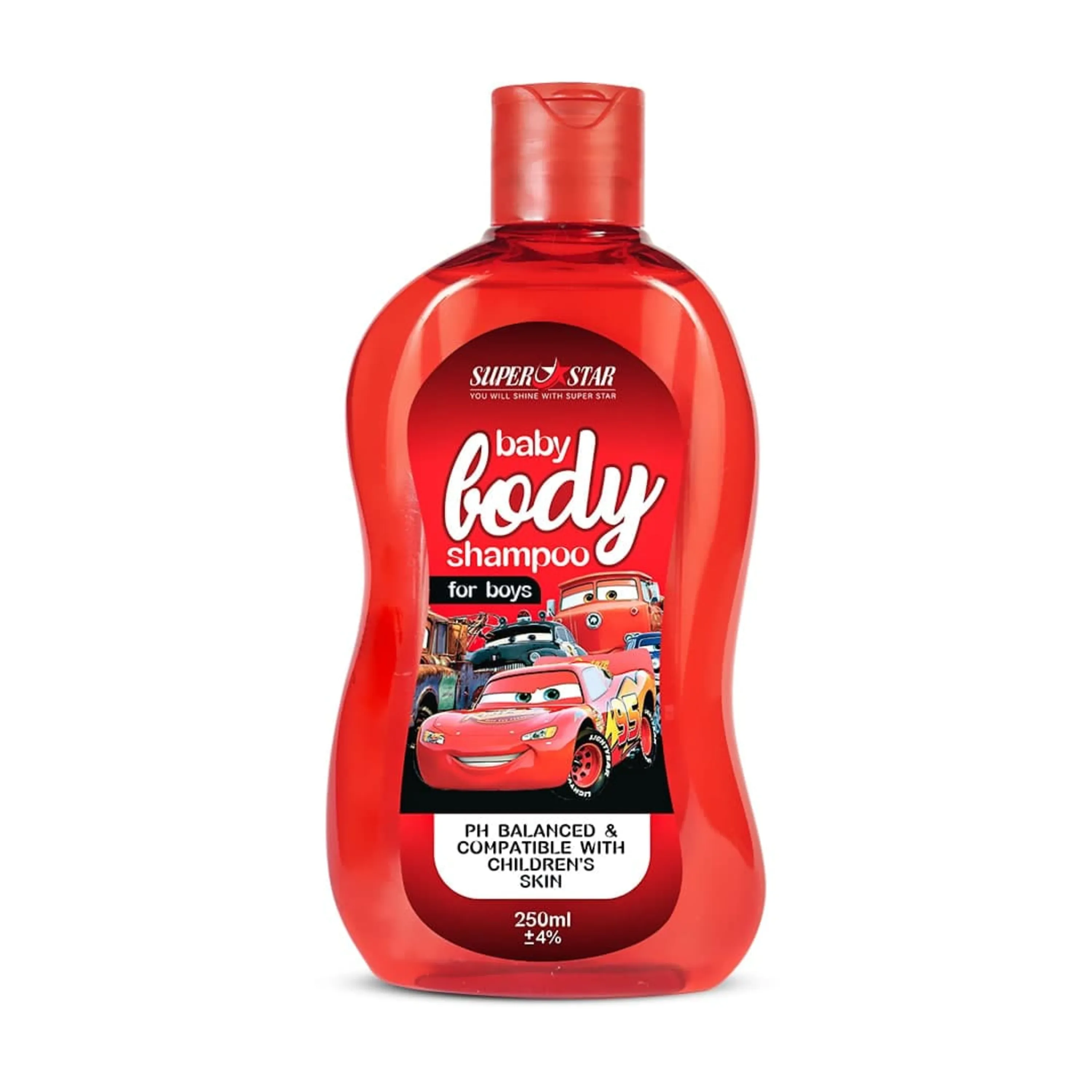 شامپو بدن بچه پسرانه 250 میل (قرمز)